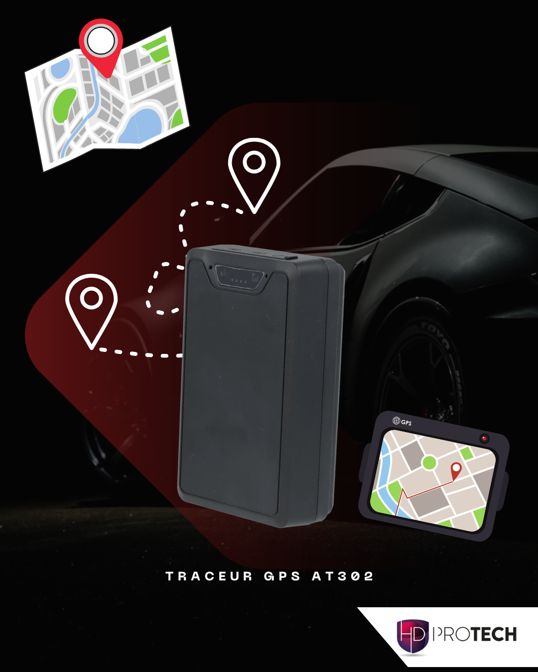 Traceur GPS AT302 : La géolocalisation ultra-précise et sans câblage ?